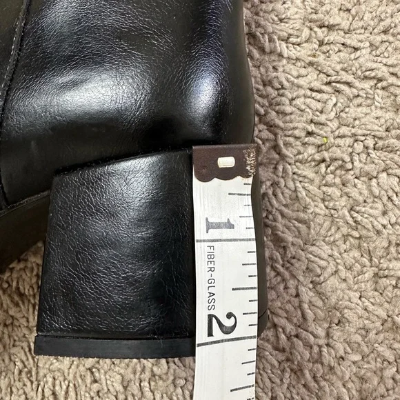 NWT Zara WIDE HEELED TOPSTITCHED BOOTS - Picture 10 of 15
